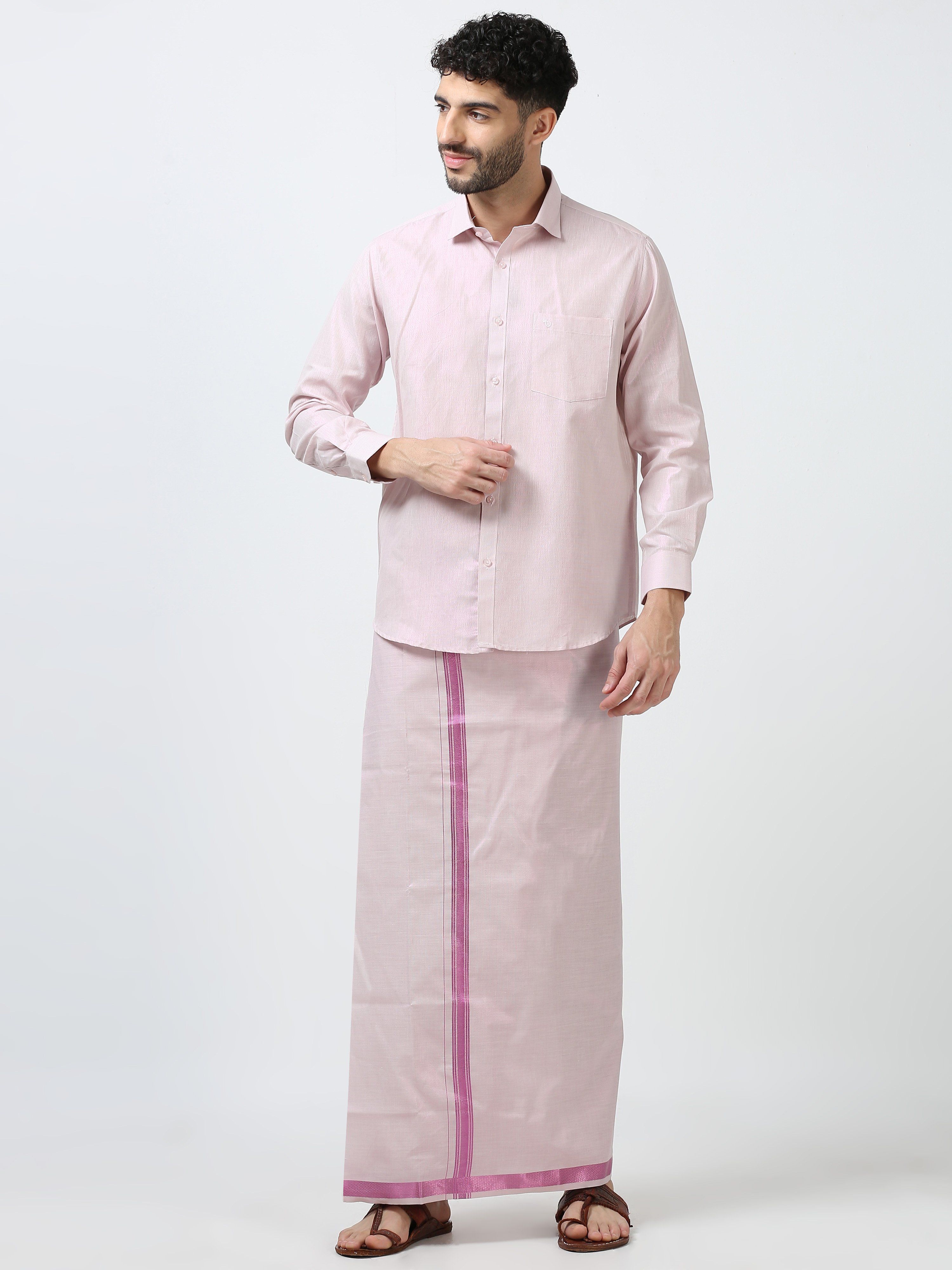 Traditional club-Tissu Pink set